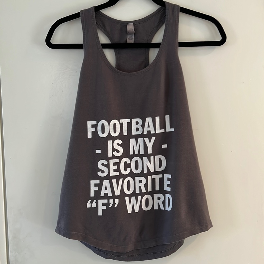 Next Level Football womens racerback tank.